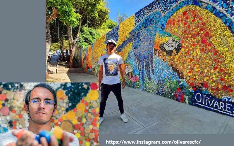 Maior mural de arte da América Latina é feito com tampas recicladas