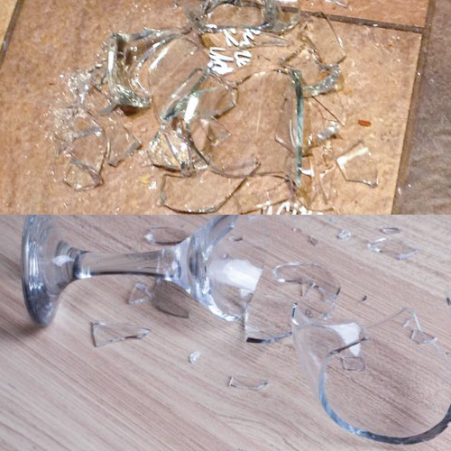 Como descartar vidros quebrados corretamente