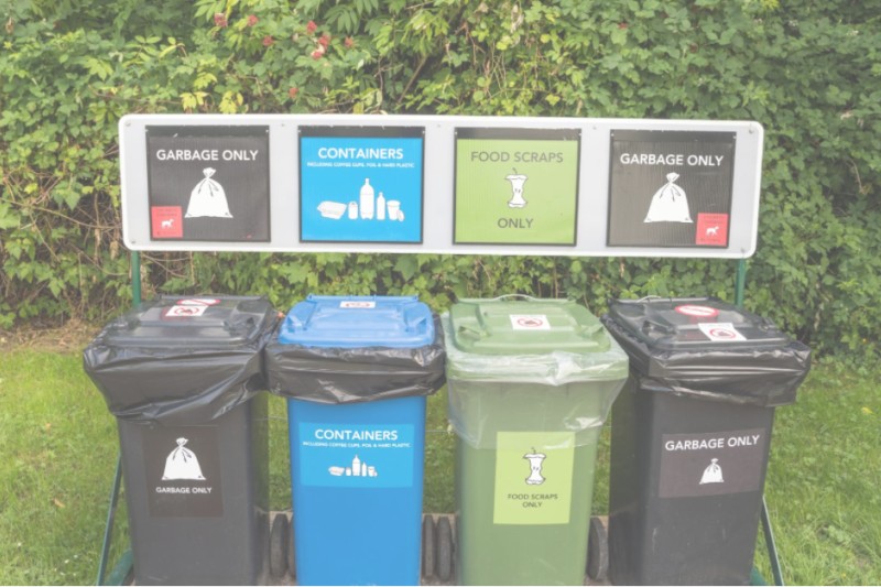 contentor de lixo para gerenciamento de residuos