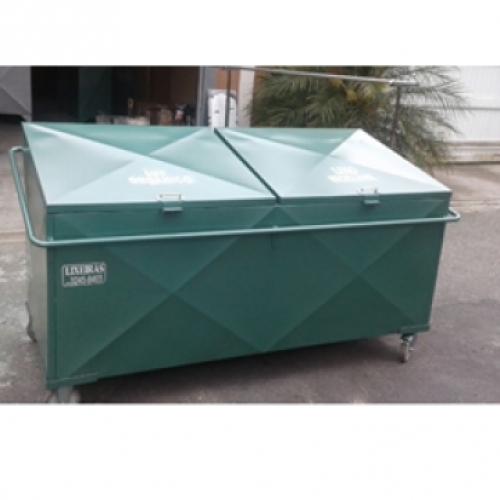 Container de Lixo 1200 Litros Metálico