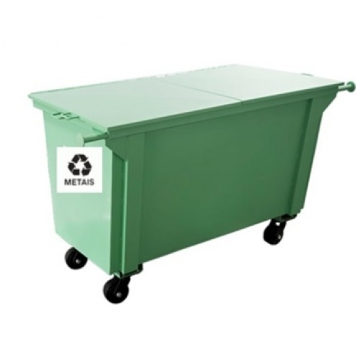 Container de Lixo 1200 Litros Metálico