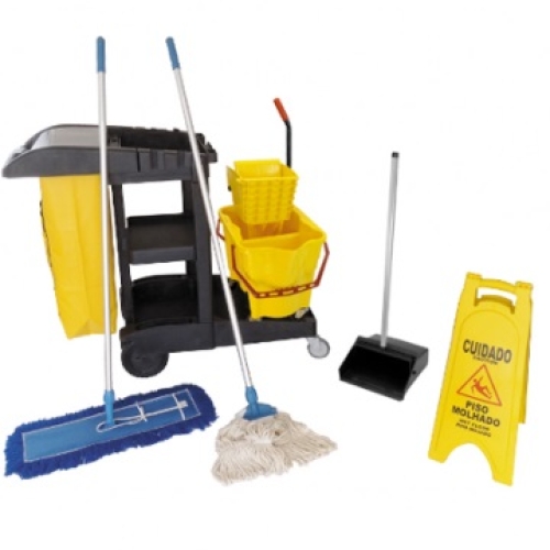 Carrinho de limpeza: a solução ideal para manter espaços limpos e organizados