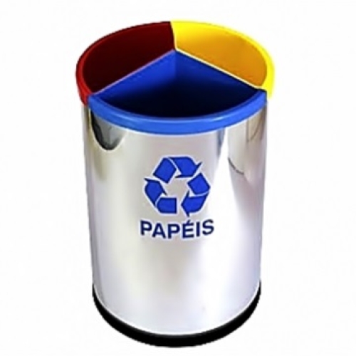 Lixeira para coleta seletiva de lixo para todos os ambientes