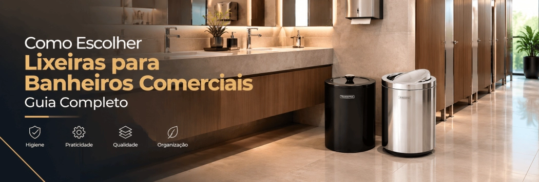 Como Escolher Lixeiras para Banheiros Comerciais