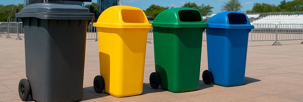 Lixeiras Reforçadas para Eventos: Como Escolher e Quantas Usar