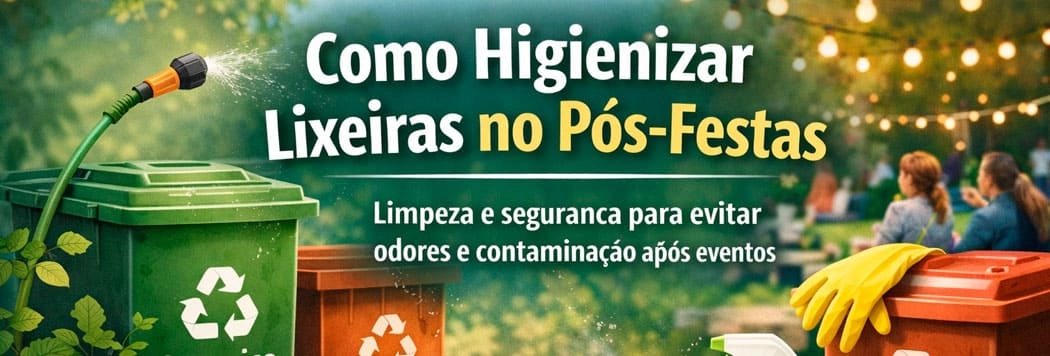 Como Higienizar Lixeiras no Pós-Festas