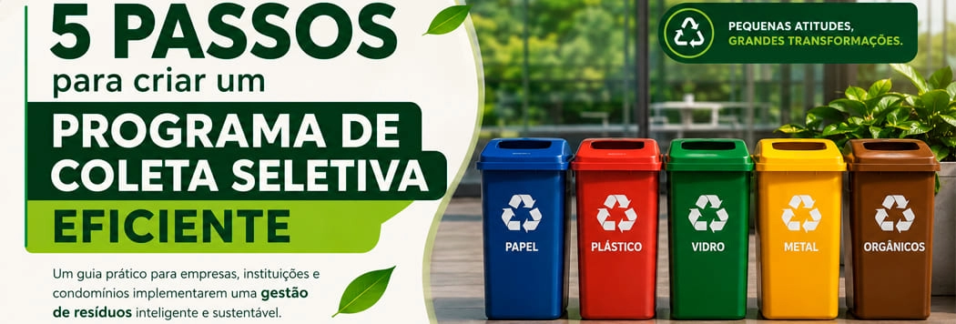 5 Passos para Criar um Programa de Coleta Seletiva Eficiente
