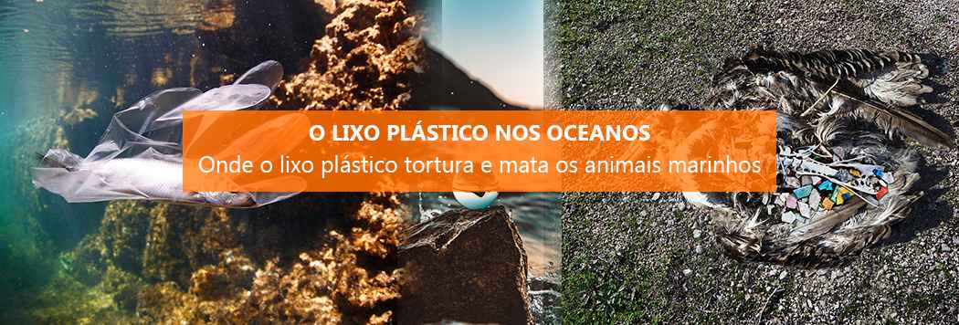 O lixo plástico nos oceanos