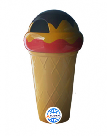 Lixeira modelo sorvete