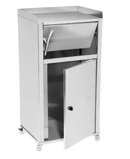 Lixeira Fast Food em Inox 304