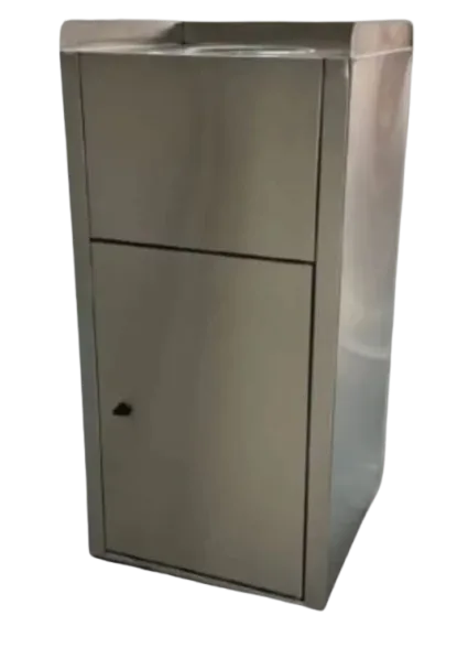 Lixeira Fast Food Porta Líquidos em Aço Inox