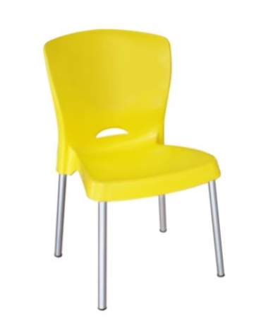 Cadeira Colorida com Pés em Alumínio