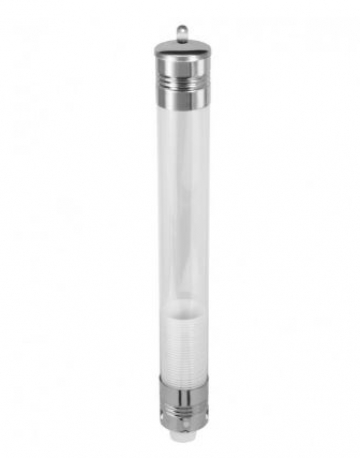 Dispenser em aço inox com tubo acrílico para copo de chopp 300mL