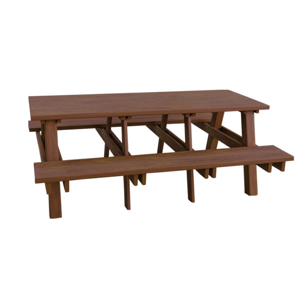 Mesa de Churrasqueira em Madeira Plástica 2m