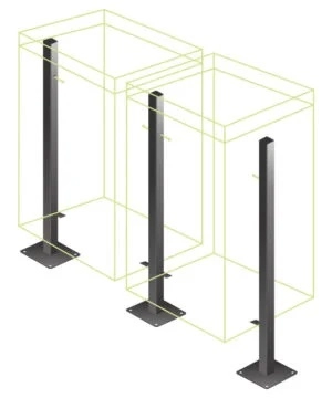 Suporte Duplo para lixeira Prime