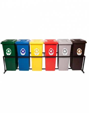 Lixeiras para coleta seletiva de lixo